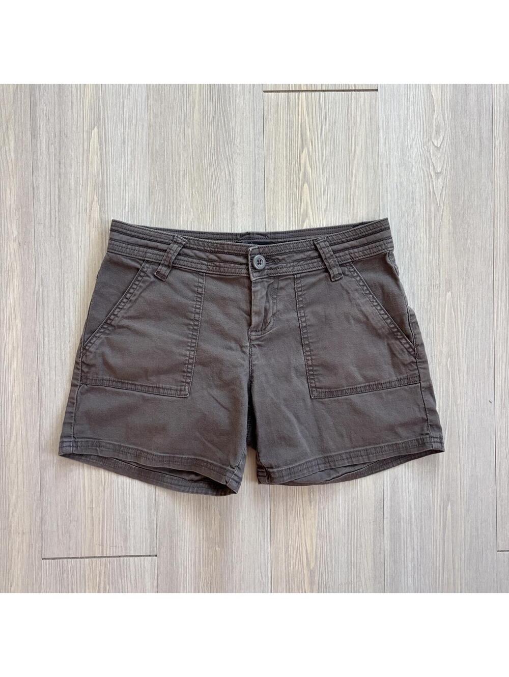 prAna Dark Grey Brown Utility Outdoor Hiking Cargo Shorts